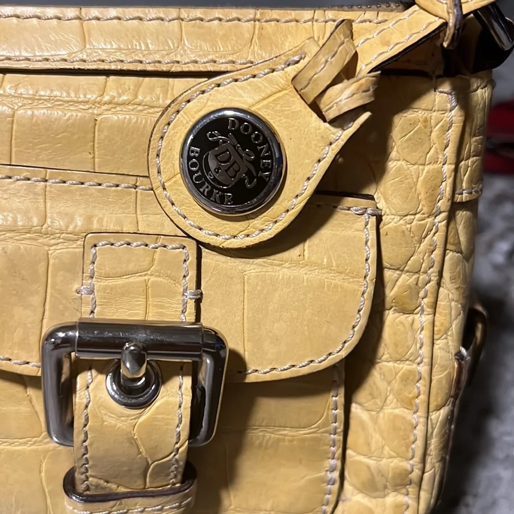 Dooney & Bourke Yellow Satchel - Picture 2 of 11